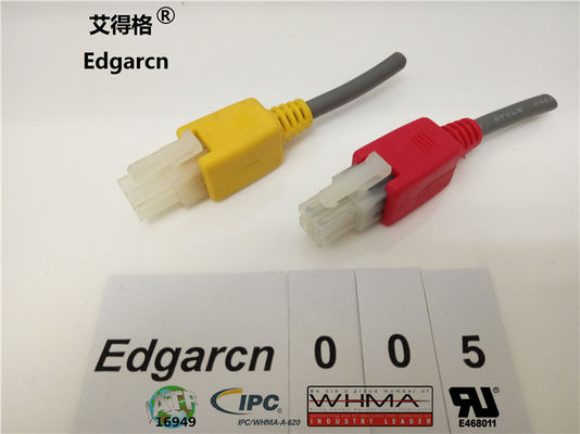 Pvc Материал Molex Micro Fit, индивидуальный размер Overmolded Molex Mini Fit Jr