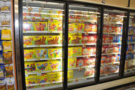 СИД освещая супермаркет представления Refrigerated вертикаль витринных шкафов