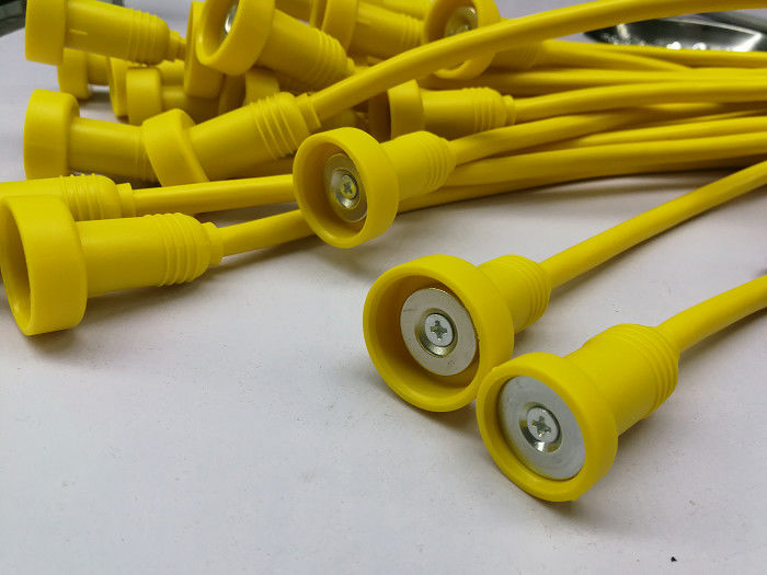 Желтый кабельный проводник Магнитный безопасный кабель Pvc Jacket с перевернутыми концами