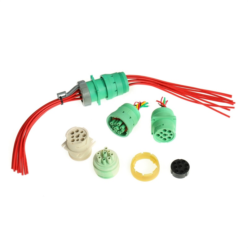 Deutsch HD Series 9 Pin J1939 Cable Connector with IP68 Rating for Heavy Duty Automotive Applications